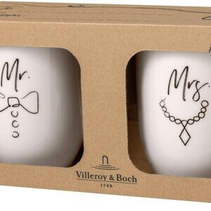 Villeroy & Boch – Statement Mug Set Mr and Mrs